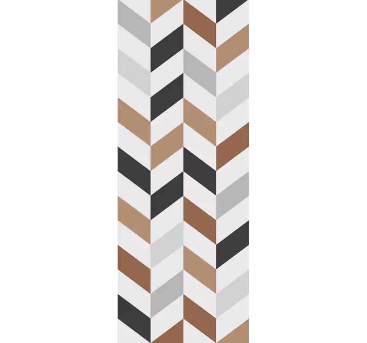 Fargerike blokker geometriske tapet trekant - Tenstickers
