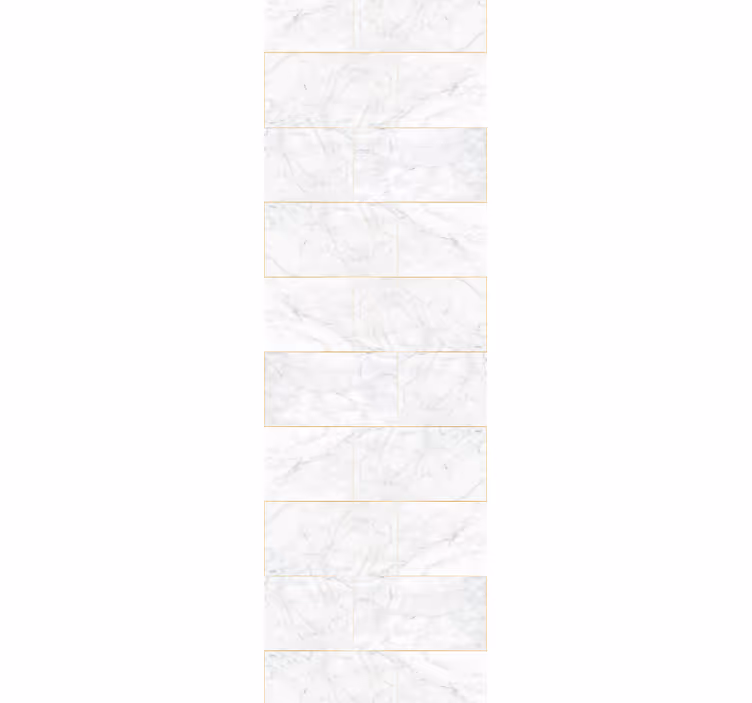 Elegante hvite fliser tapet marmor - Tenstickers