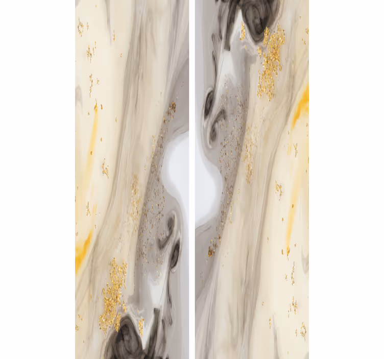 Grå gull marmor imitasjon tapet marmor - Tenstickers