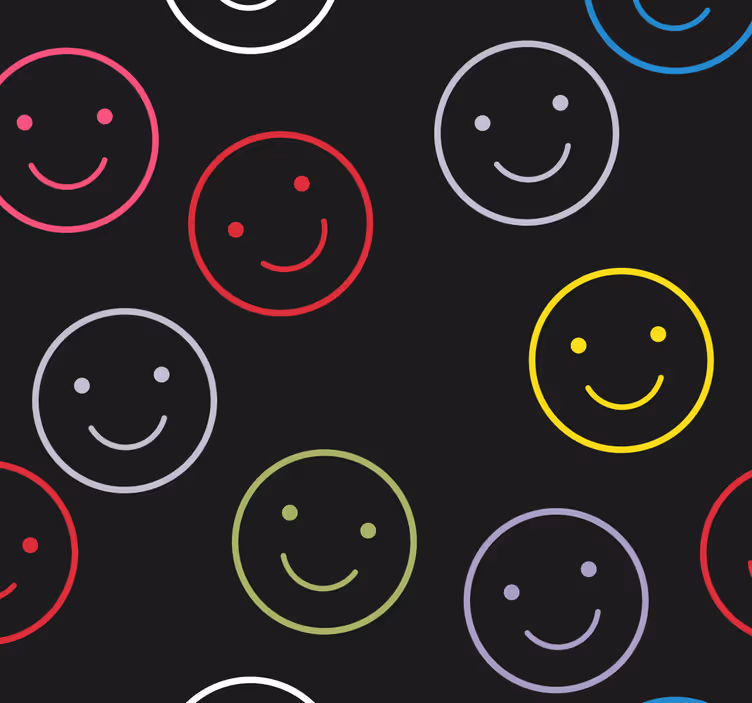 Smilefjestrykk tapet geometriske former - Tenstickers