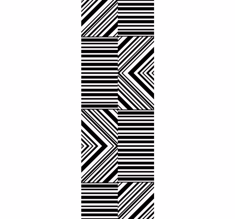 Diagonale striper spiller tapet geometriske former - Tenstickers