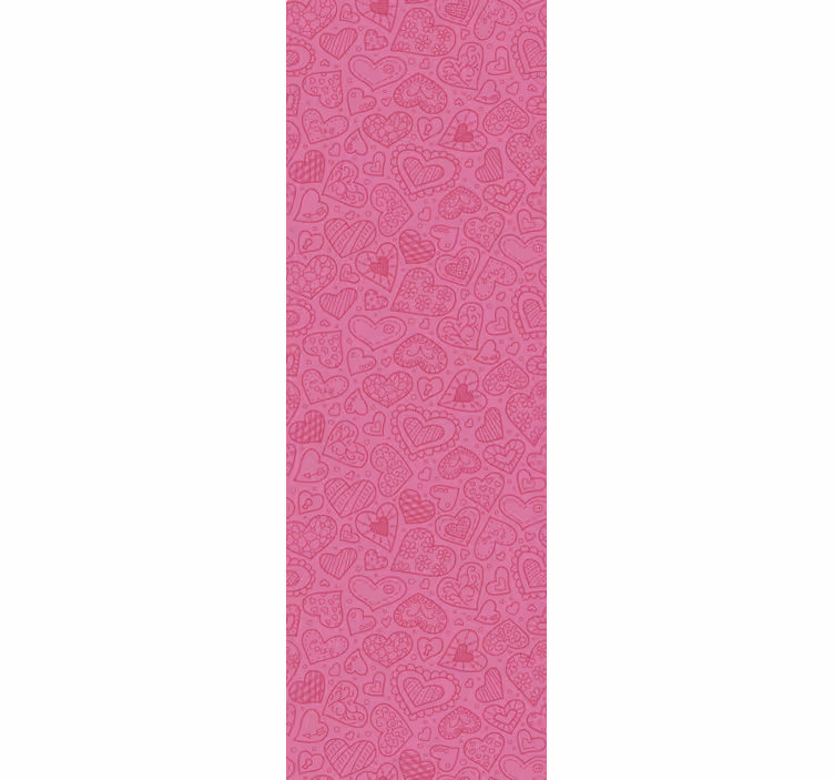 Sjarmerende hjerteformer tapet rosa - Tenstickers