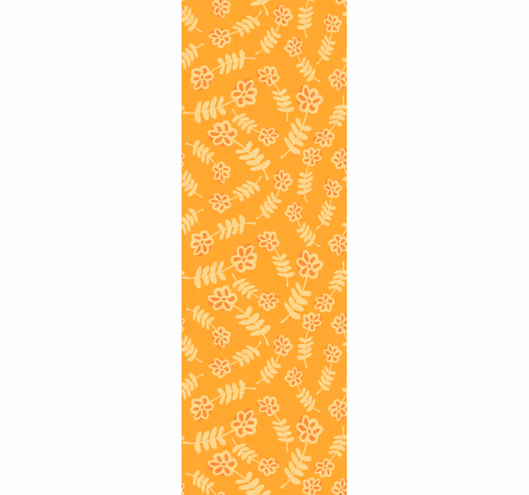Gule levende kvister tapet blomste - Tenstickers