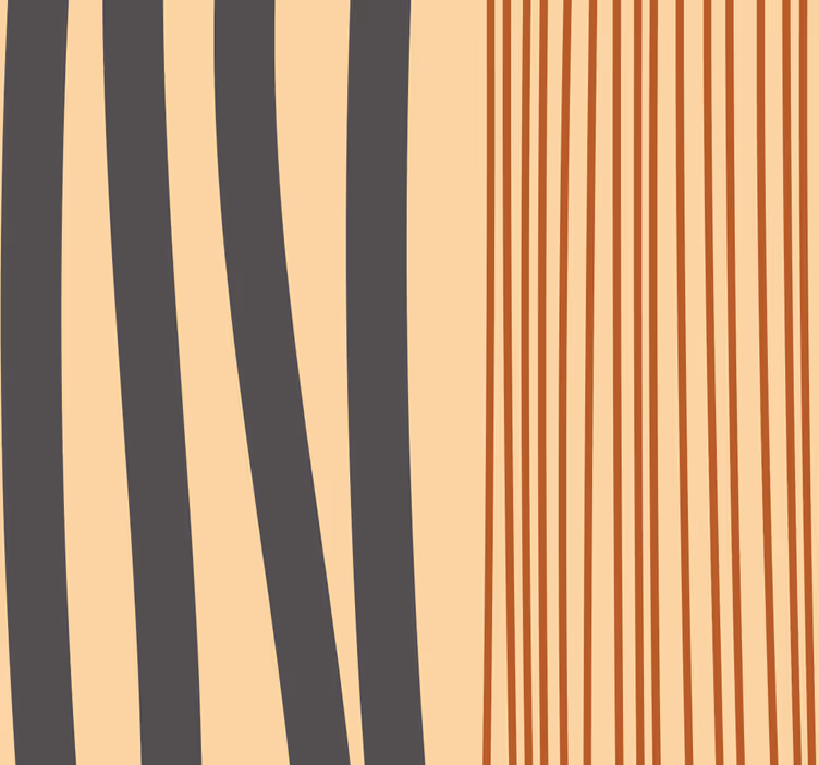 Bohemsk stripedesign tapet stue - Tenstickers