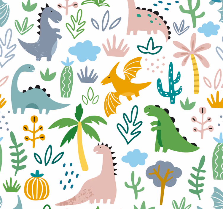 Scandinavisk jurassisk tapet - Tenstickers