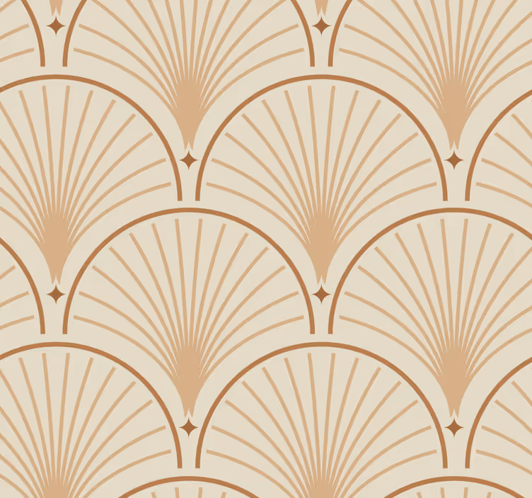 Art deco mønster tapet klassisk - Tenstickers