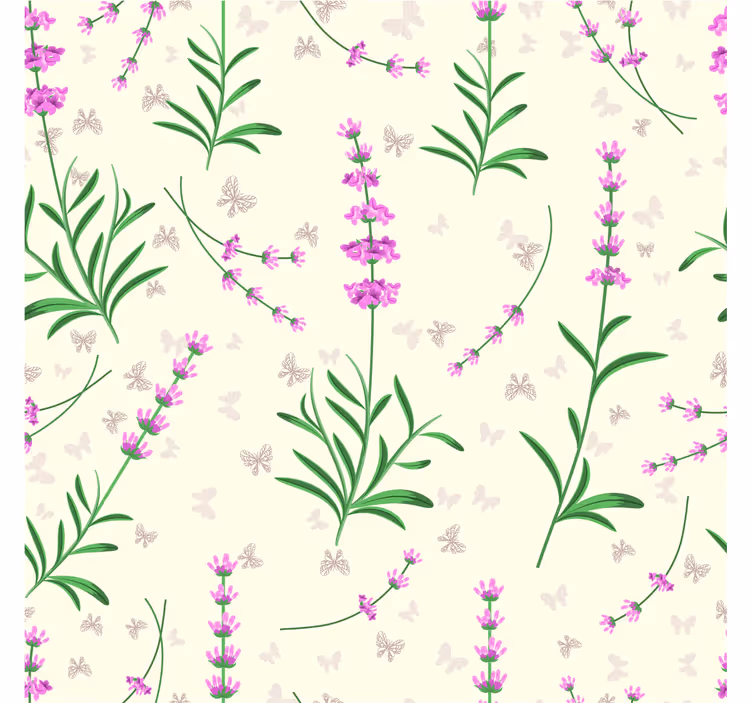 Rosa planter design tapet gift - Tenstickers