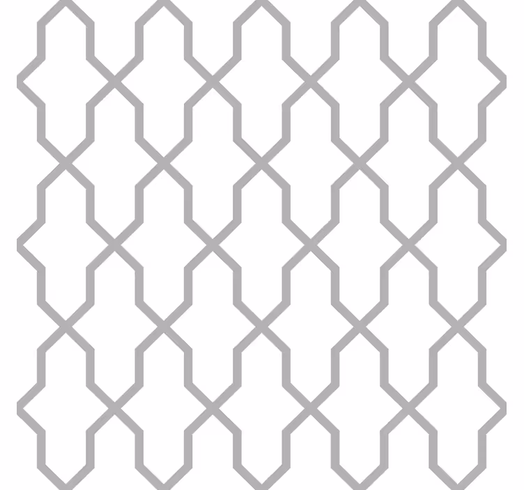 Grå harmoni geometrisk tapet - Tenstickers