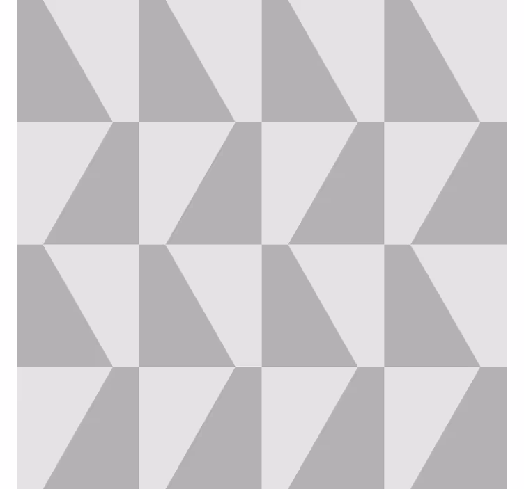 Grå trapes geometrisk tapet - Tenstickers