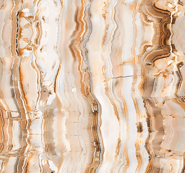 Beige farger tapet marmor - Tenstickers