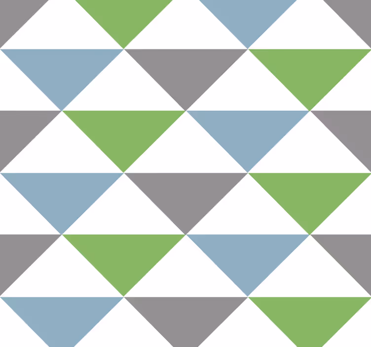 Fargerike pastelltrekanter tapet kontor - Tenstickers