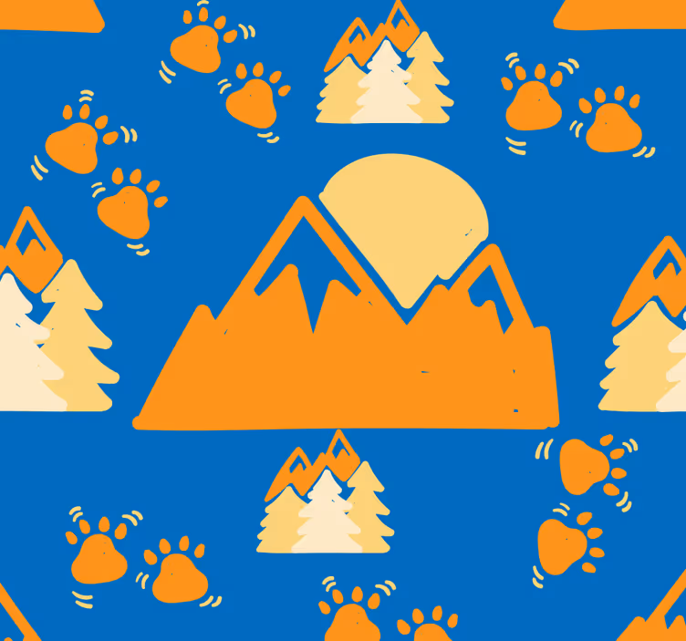 Fjellbjørneventyr tapet baby - Tenstickers
