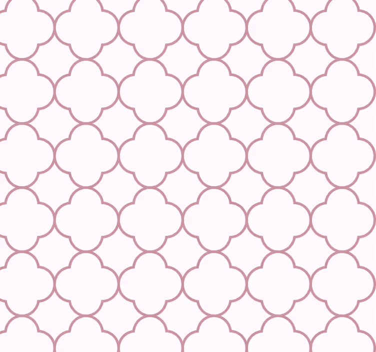 Geometriske design tapet rosa - Tenstickers