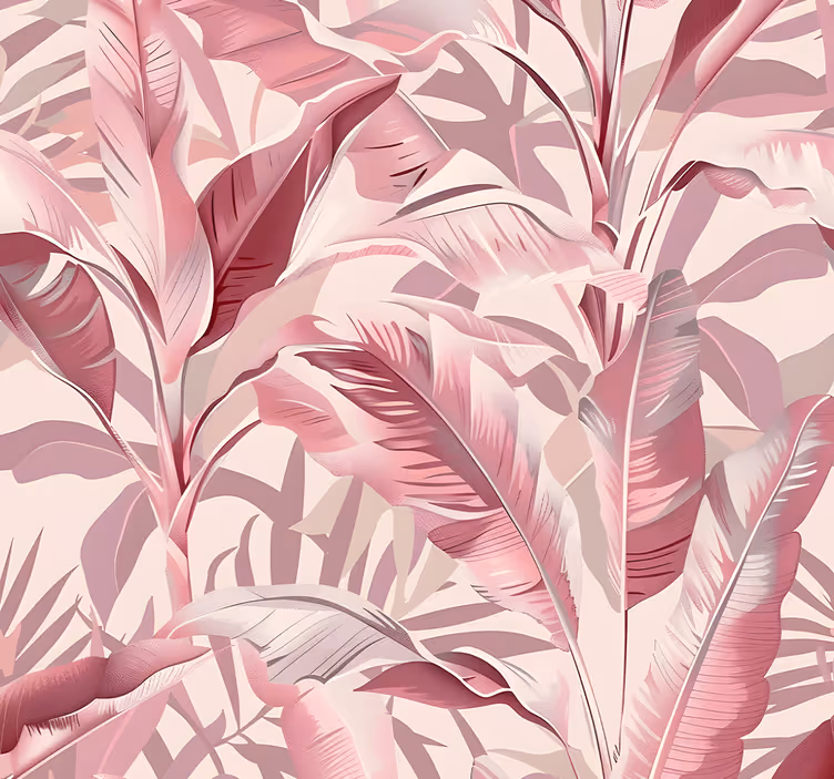 Regnskog tapet rosa - Tenstickers