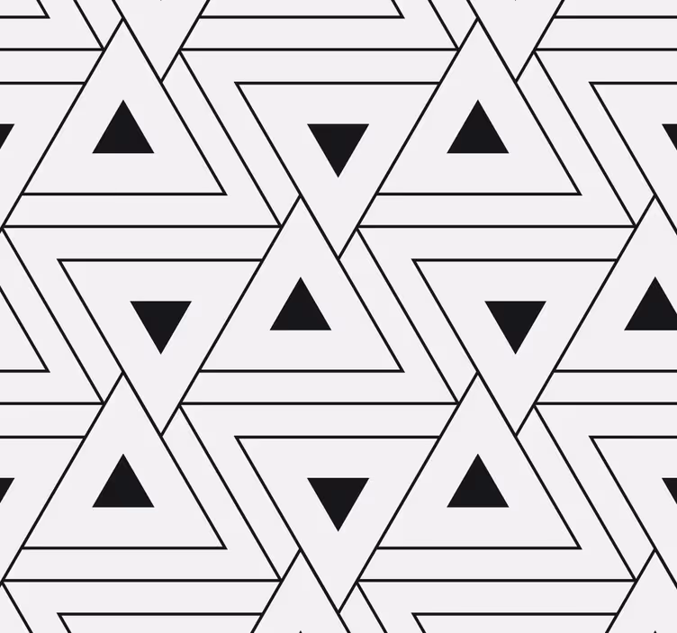 Trekantet mønster tapet geometriske former - Tenstickers