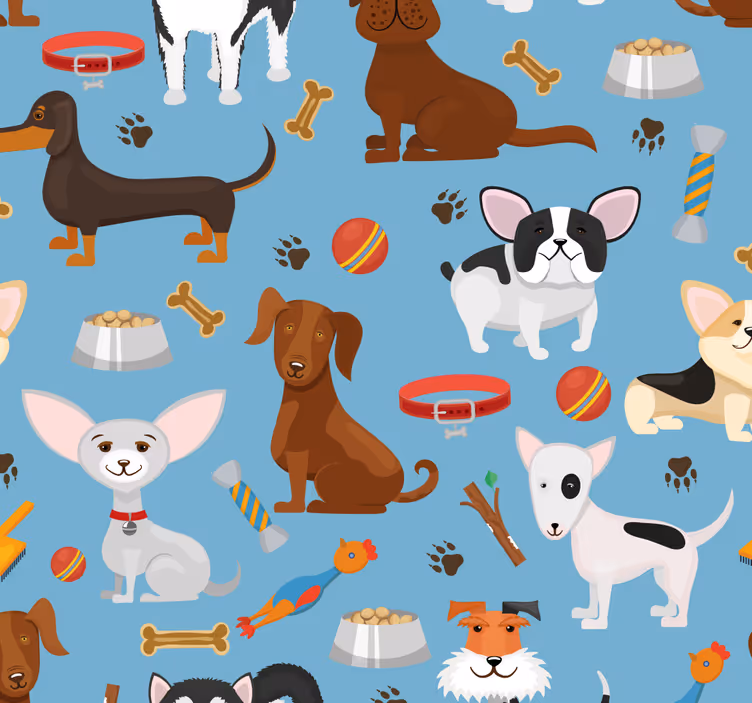 Hundekamerater hund tapet - Tenstickers