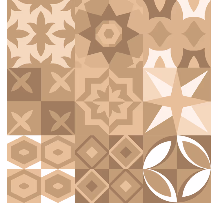 Portugisiske beige fliser tapet fliser - Tenstickers