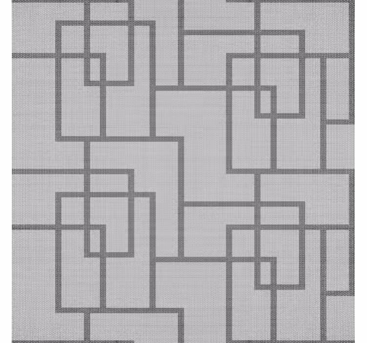 Grå geometriske linjer tapet moderne - Tenstickers