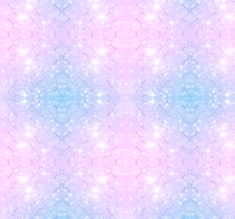 Havfrue glitter skalaer tapet barn - Tenstickers