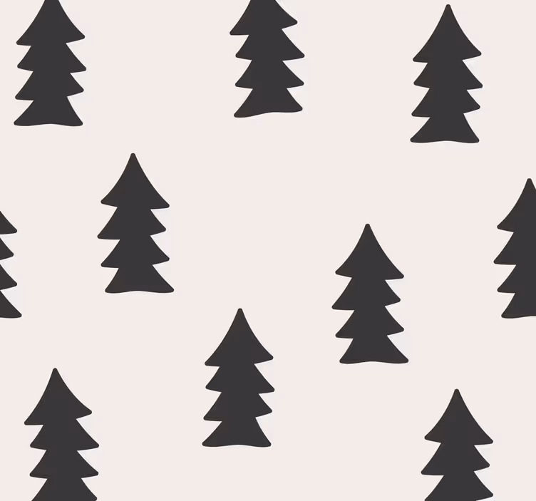 Trær mønster tapet natur - Tenstickers