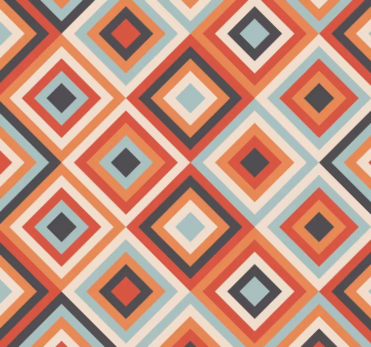 Tribal Boho-mønster tapet til stue - Tenstickers