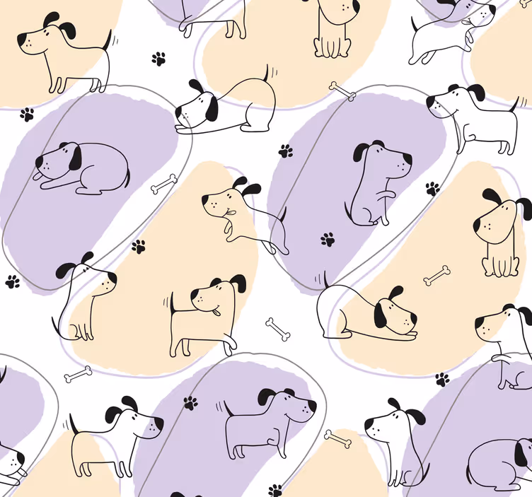 Mønster av nordiske hunder hund tapet - Tenstickers