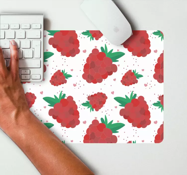 Bær akvarell med flekker mønster musematte original - Tenstickers