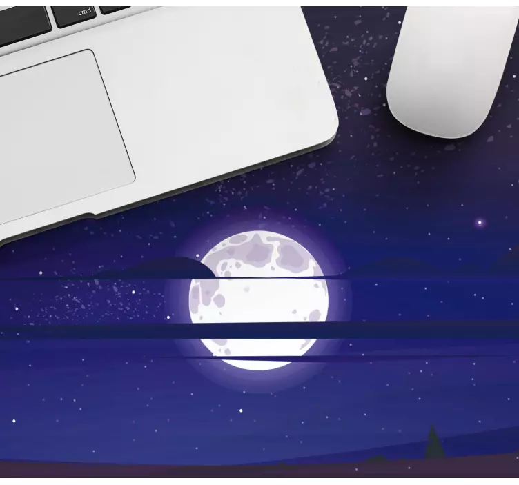 Big moon anime spillmusematte - Tenstickers