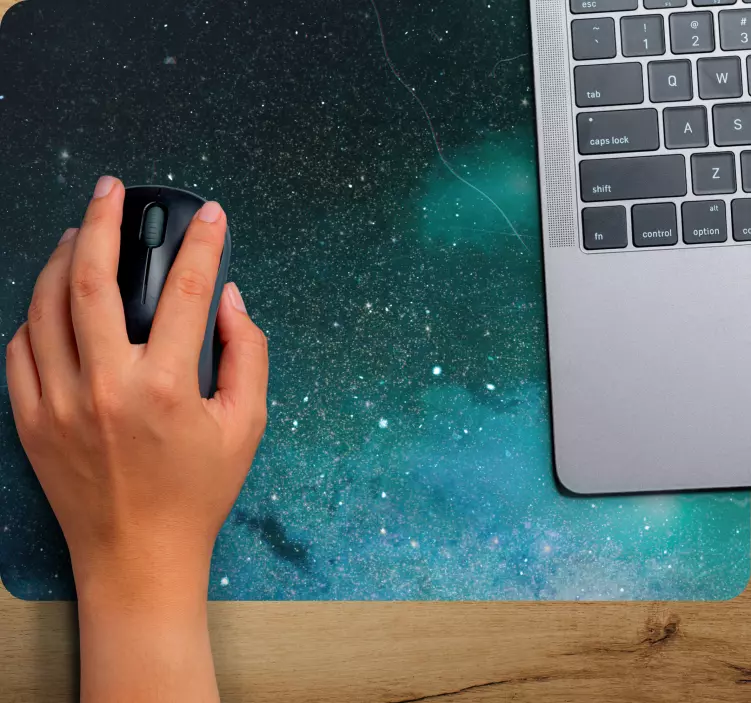 Blått og grønt meteorregn musematte original - Tenstickers