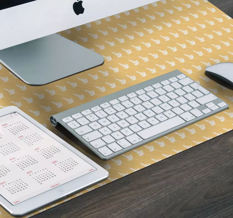 Blomstermønster med bladmønster - Tenstickers