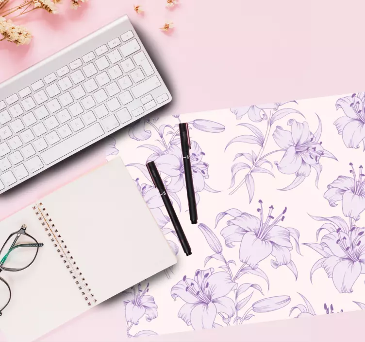 Blomstermotiv bakgrunn musematte tekstur - Tenstickers