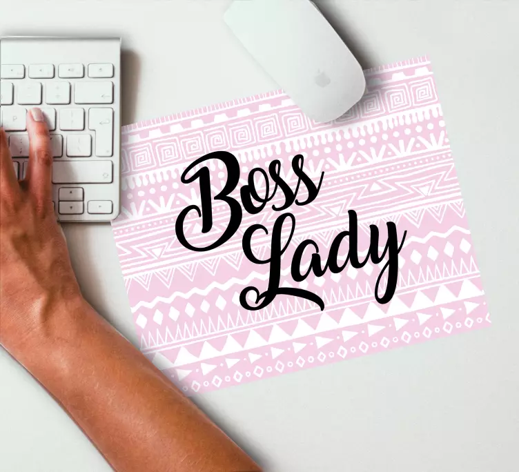 Boss dame med dekorasjon original musematte - Tenstickers