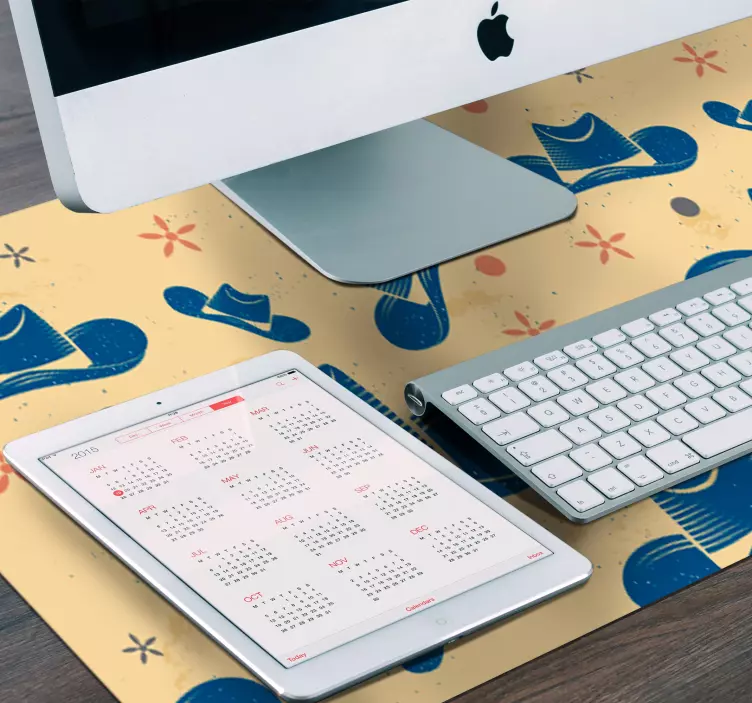 Cowboy hat mønster musematte - Tenstickers