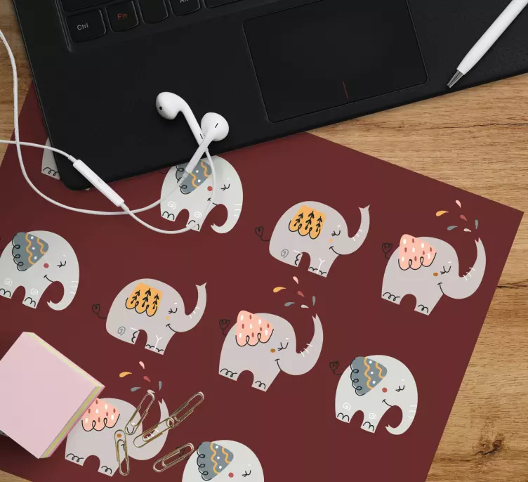 Elefant tegneserie flere musematter - Tenstickers