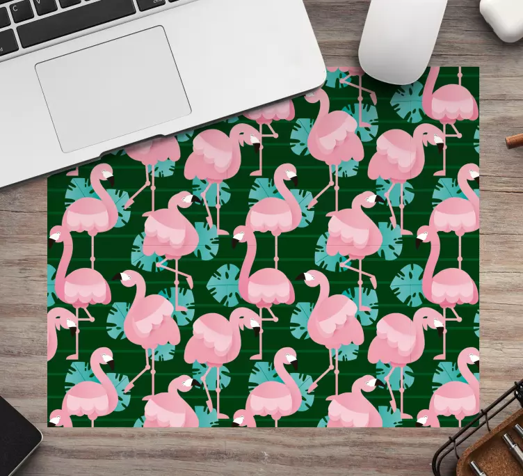 Flamingo tropene musematte tekstur - Tenstickers