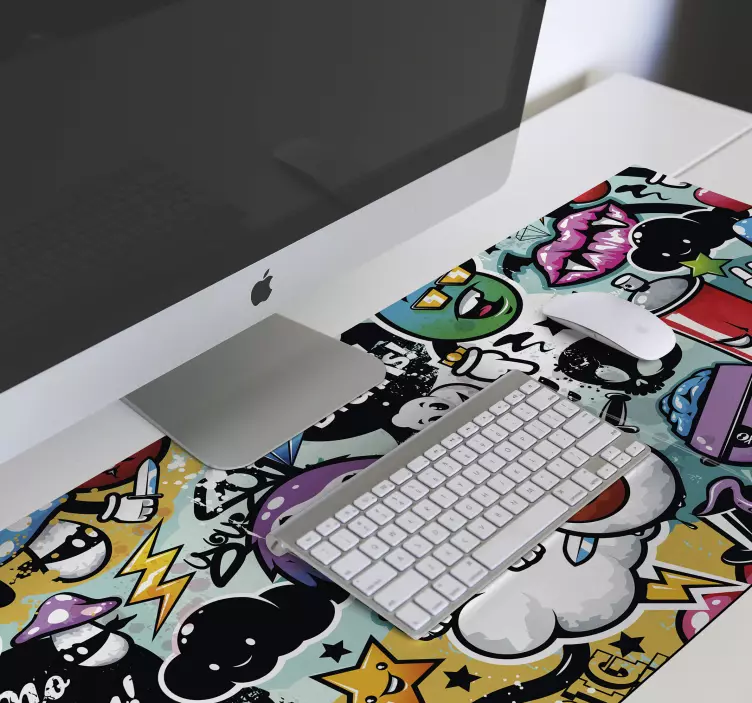Graffiti gaming musematte - Tenstickers
