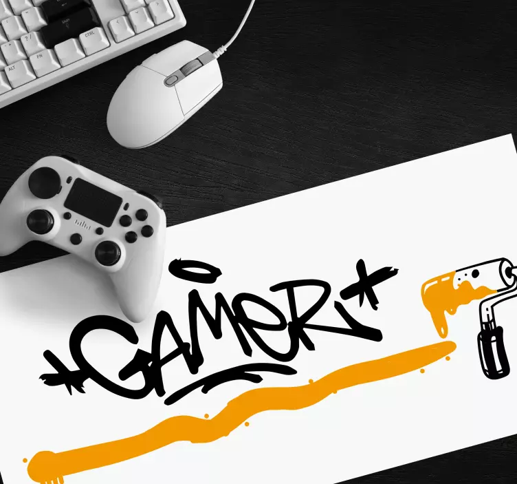 Graffiti-spillerlogo musematte gaming - Tenstickers