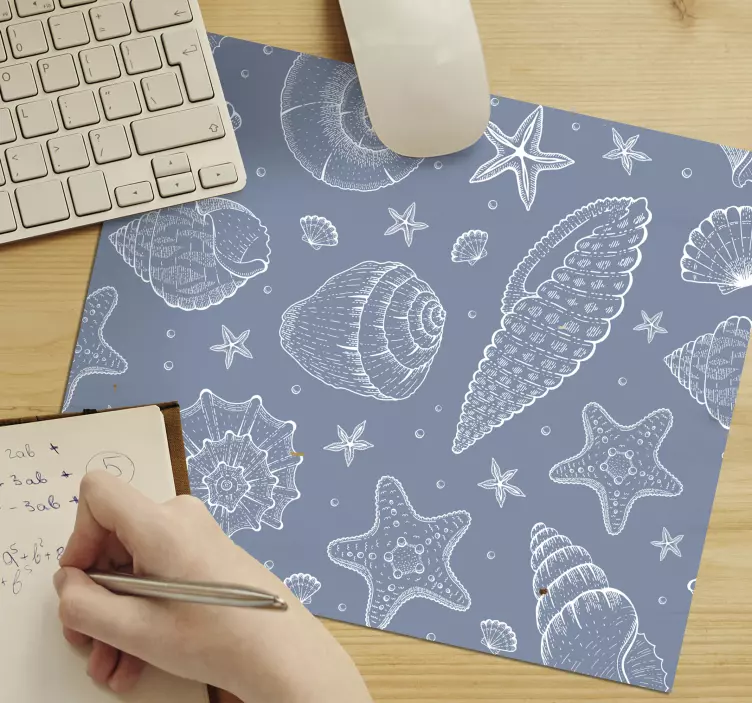 Marine liv og skjell sjø liv musematte - Tenstickers