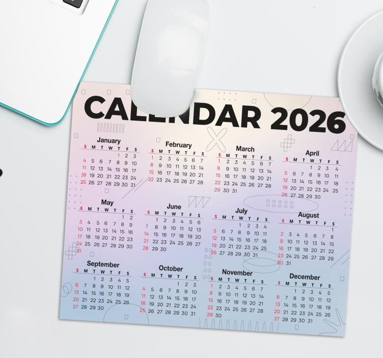 Musematte kalender 2026 - Tenstickers