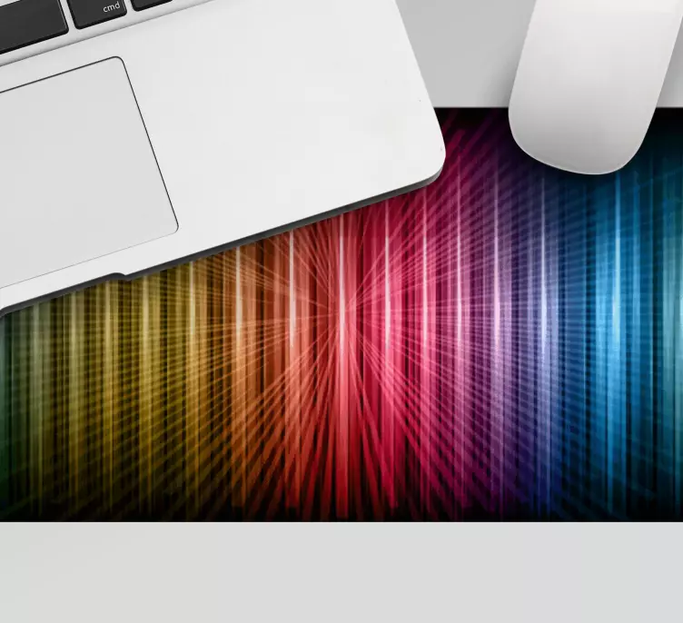 Regnbue linjer gaming musematte - Tenstickers