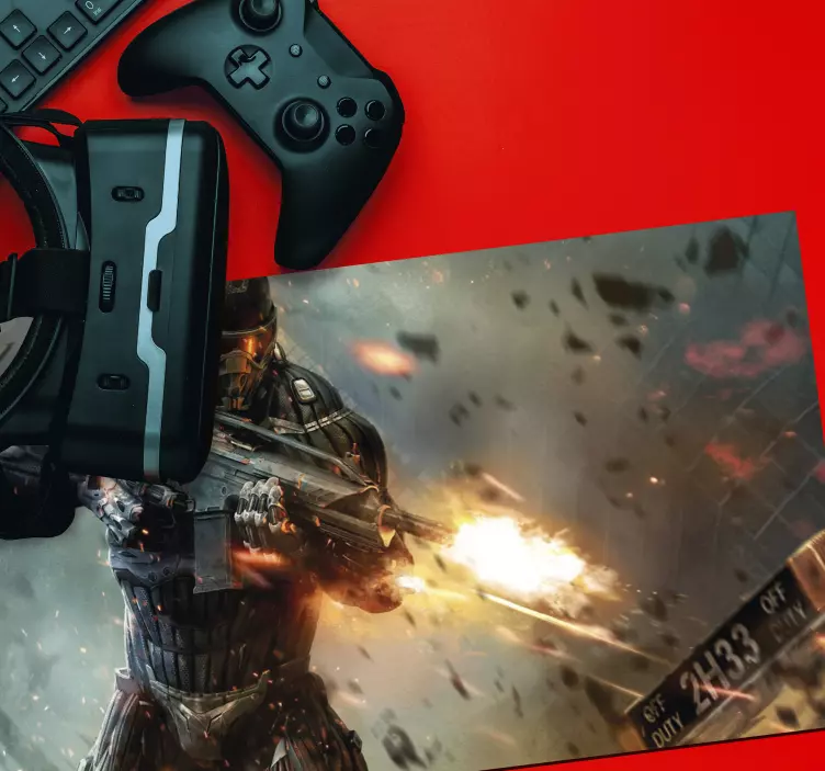 Soldat gaming mus vinyl pad - Tenstickers