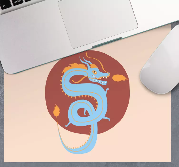 Stilisert drageillustrasjon musematte anime - Tenstickers