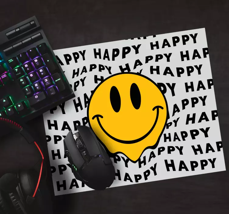 Stor smiley glad ansikt musematte original - Tenstickers