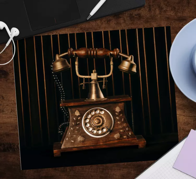 Vintage gammel telefon musematte original - Tenstickers