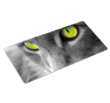 Grønt kattøye original musematte - Tenstickers