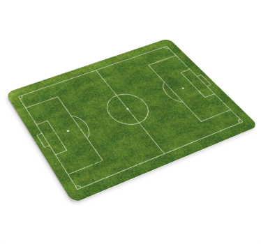 Fotballbane verdenskart vinyl musematte - Tenstickers