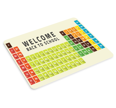 Periodisk bord original vinyl musematte - Tenstickers