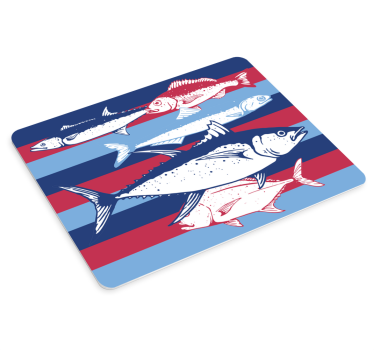 Musematte original fiske-tema dyr - Tenstickers