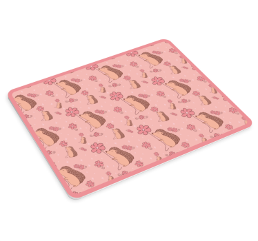 Musematte original piggsvin blomsterdesign - Tenstickers