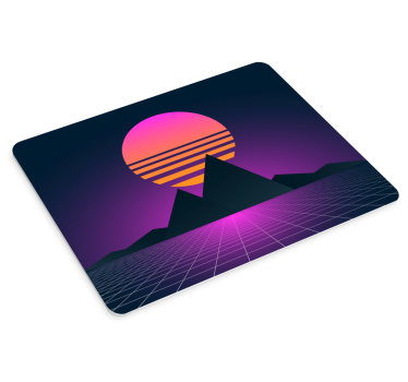 Vintage og retro sun 70-tallets solmusematte - Tenstickers
